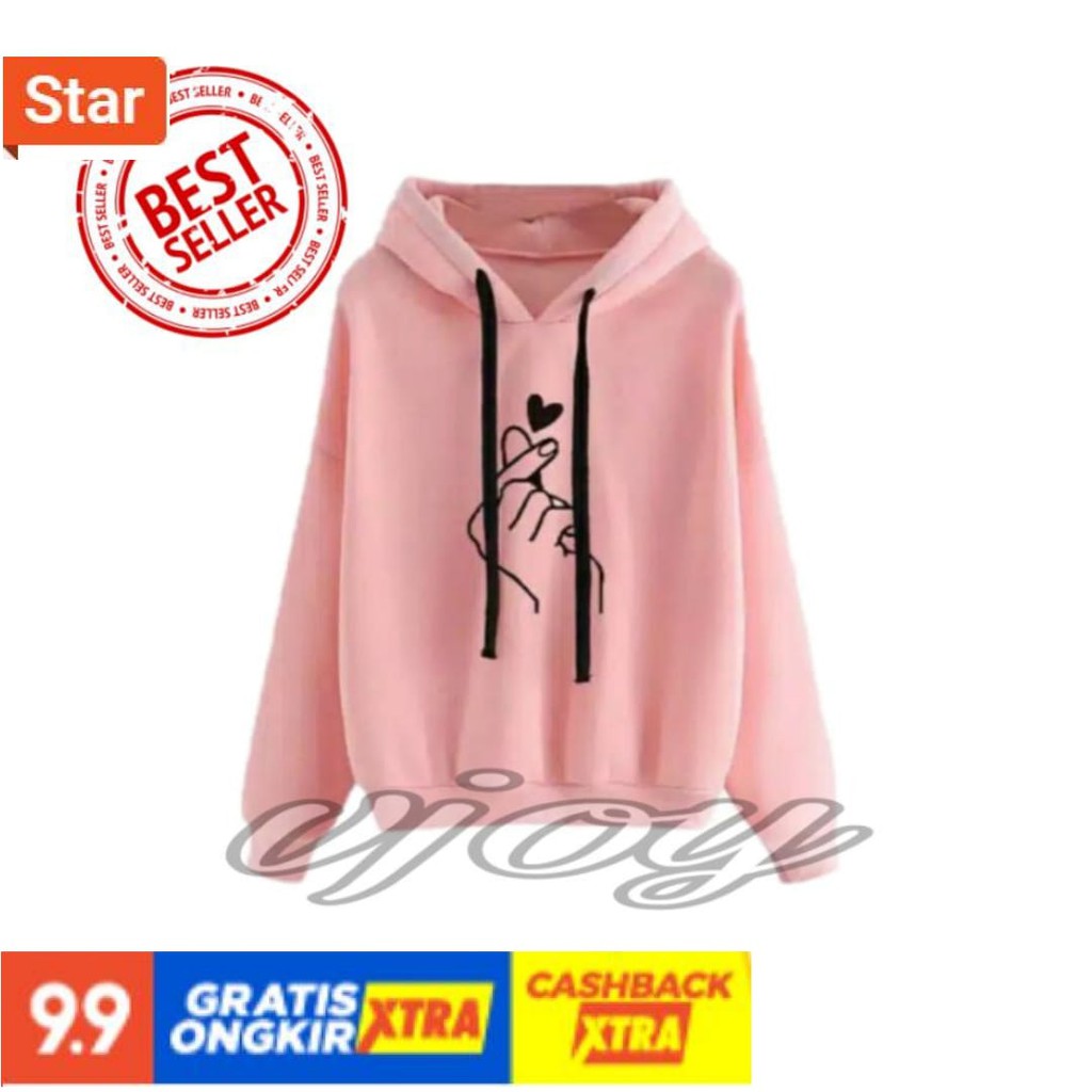 JACKET CEWE MURAH BARU ANAK REMAJA DEWASA WANITA PARKA HOODIE / Sweater Korea Sarangheo / Hoodie