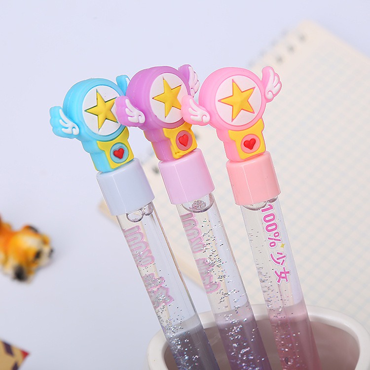 Pulpen LED RGB Pena UNICORN Gel Minyak Warna Warni