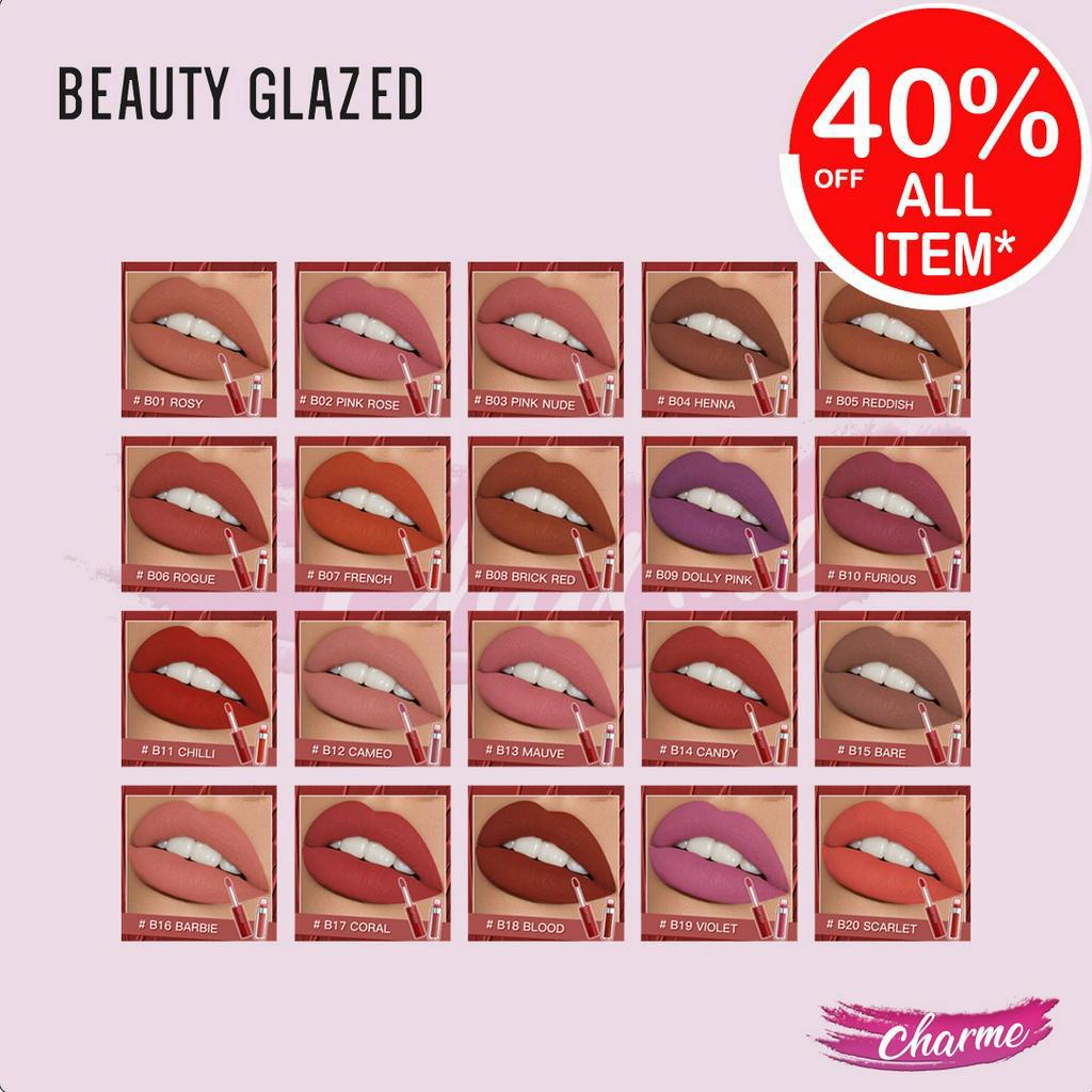 (READY &amp; ORI) Beauty Glazed Lip Matte Lipstik B89 B 89