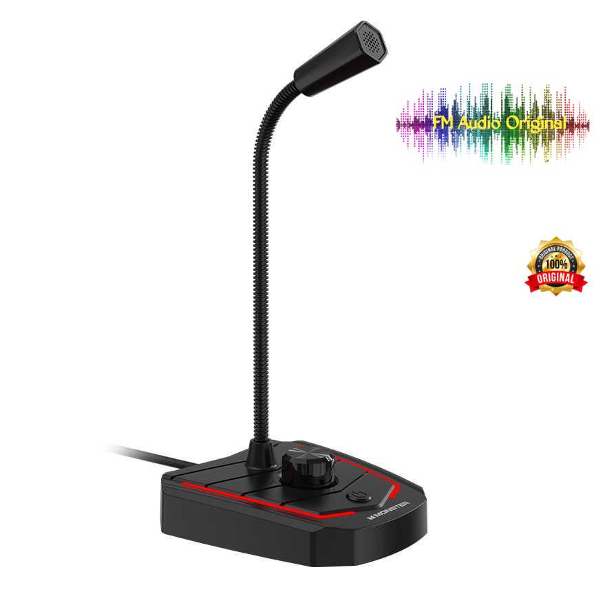 FM Audio Original /  Gaming Microphone USB -  mic rapat / mic laptop / mic komputer / mic external /