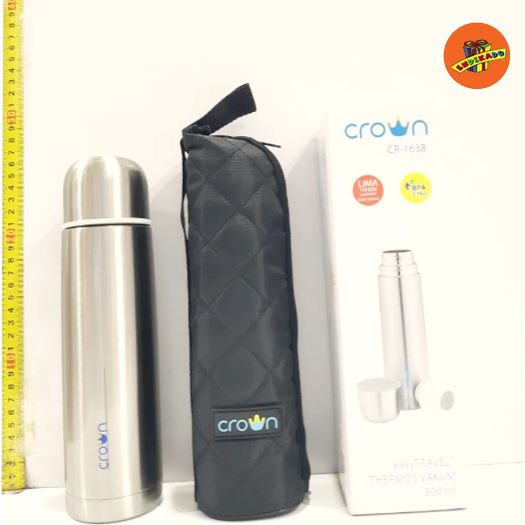 CROWN EASY TRAVEL VACUUM FLASK CR 1538 -CR 1638 - CR 1738 - Termos Air