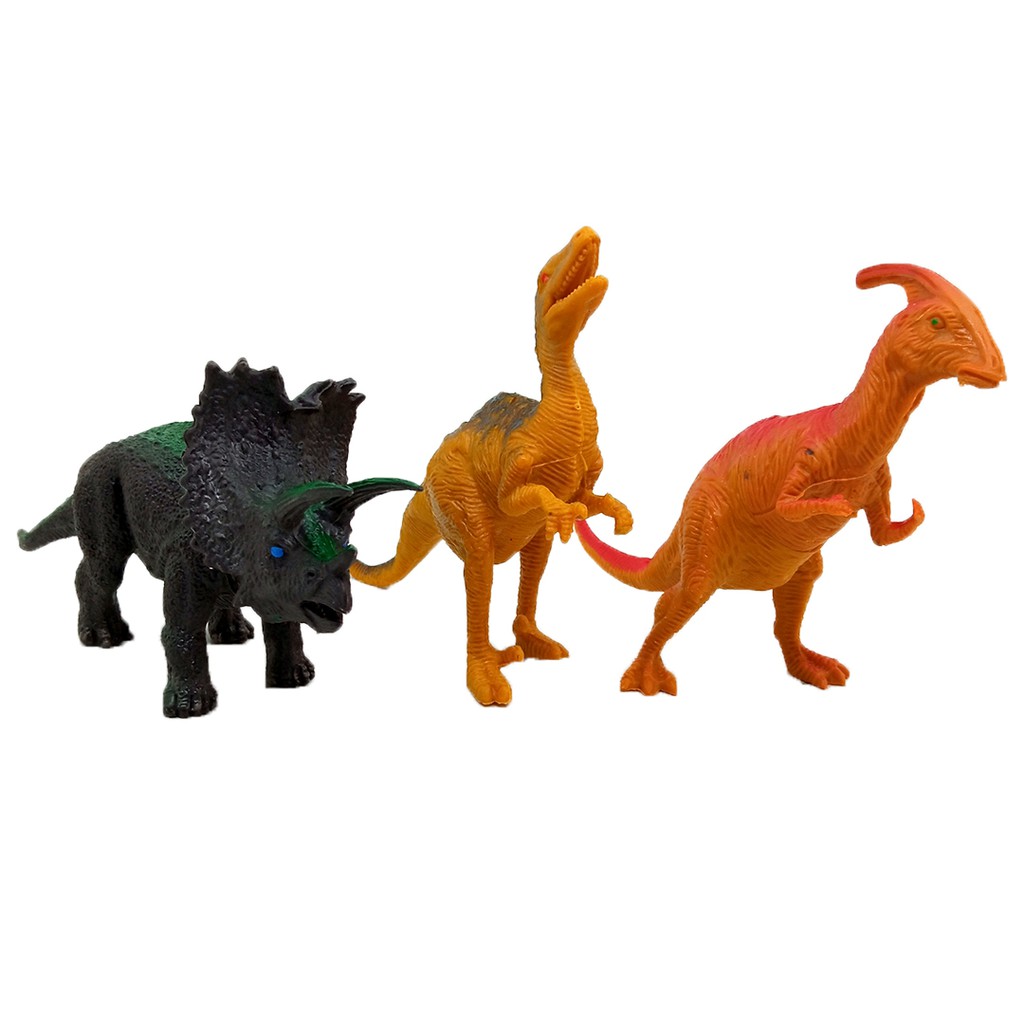 Set 5 in 1 Dinosaurus Karet Mainan Pajangan Miniatur Dino