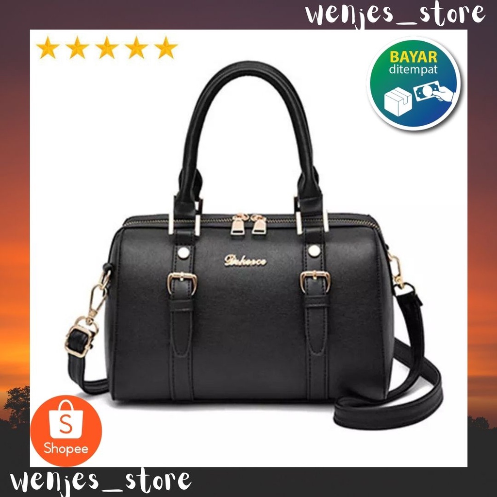 Miniso official Tas wanita Square retro crossbody bag Tas selempang persegi fashion tas bahu tas kon