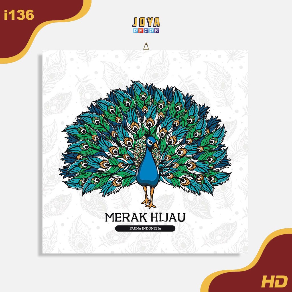 Pajangan Dinding Wall Decor Hiasan Dinding Merak ii136