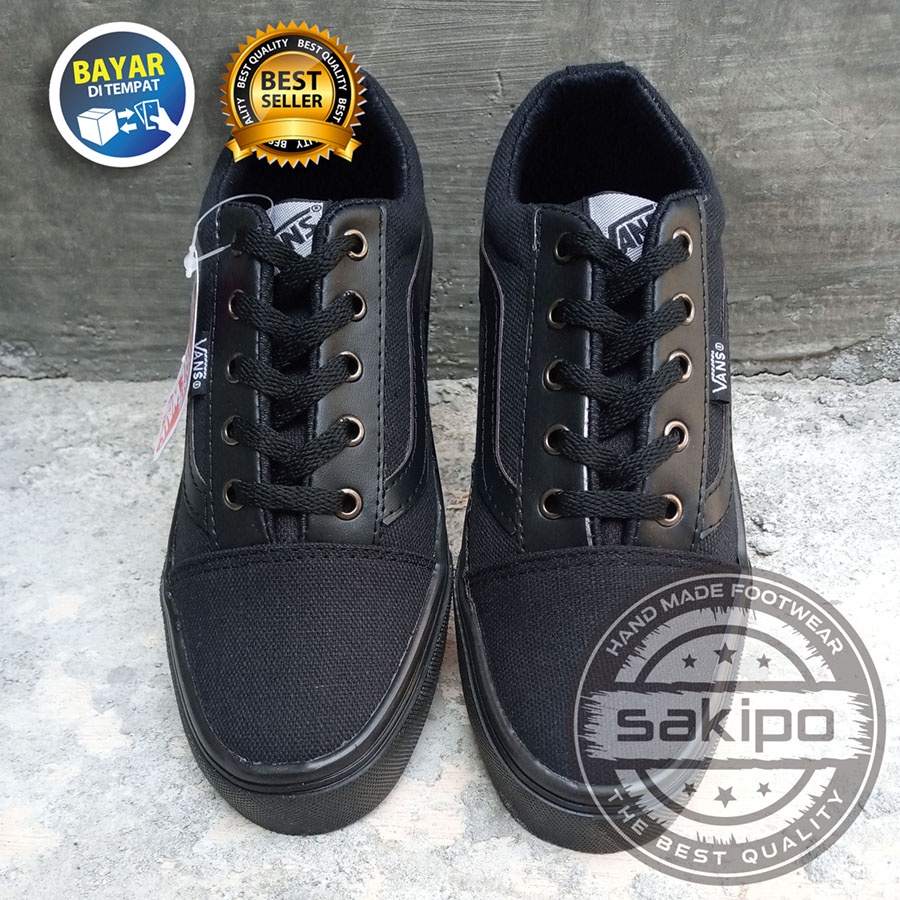 PROMO 8.8 KEMERDEKAAN SALE !! SEPATU SNEAKERS WANITA DAN PRIA REMAJA VANS OLDSKOOL VANS CACING TERMURAH TERLARIS / SEPATU SEKOLAH HITAM BERTALI / SAKIPO