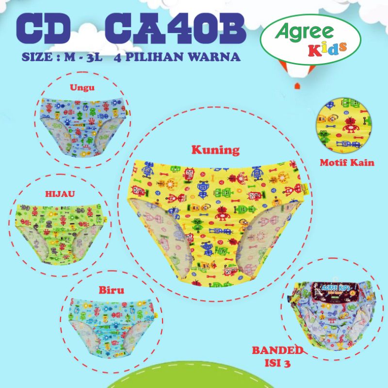 3pc cd anak laki agree/taft kids ca40