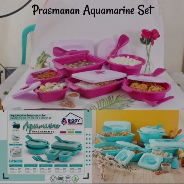 Saji Prasmanan - Prasmanan Set Aquamarine Biggy Piknik