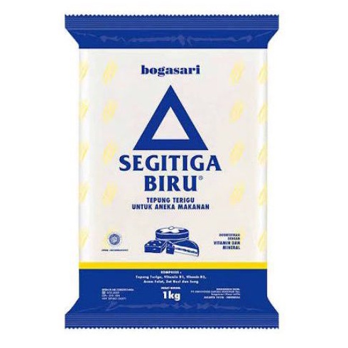 

Bogasari tepung segitiga biru / lencana merah / mila / cakra kembar /kunci biru / curah