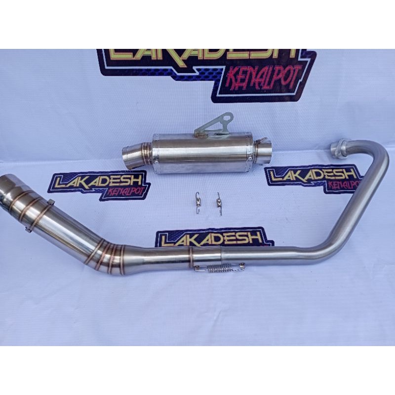 KNALPOT POLOS/LASER NAMA BULAT ALL SPORT (INLET 50) FU SONIC TIGER VIXION CBR MEGAPRO SCORPIO BYSON GL PRO MX DLL