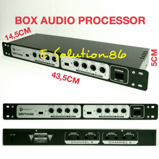 Jual Box Audio Processor PERFECT Box Rakitan Processor Box Tone Control