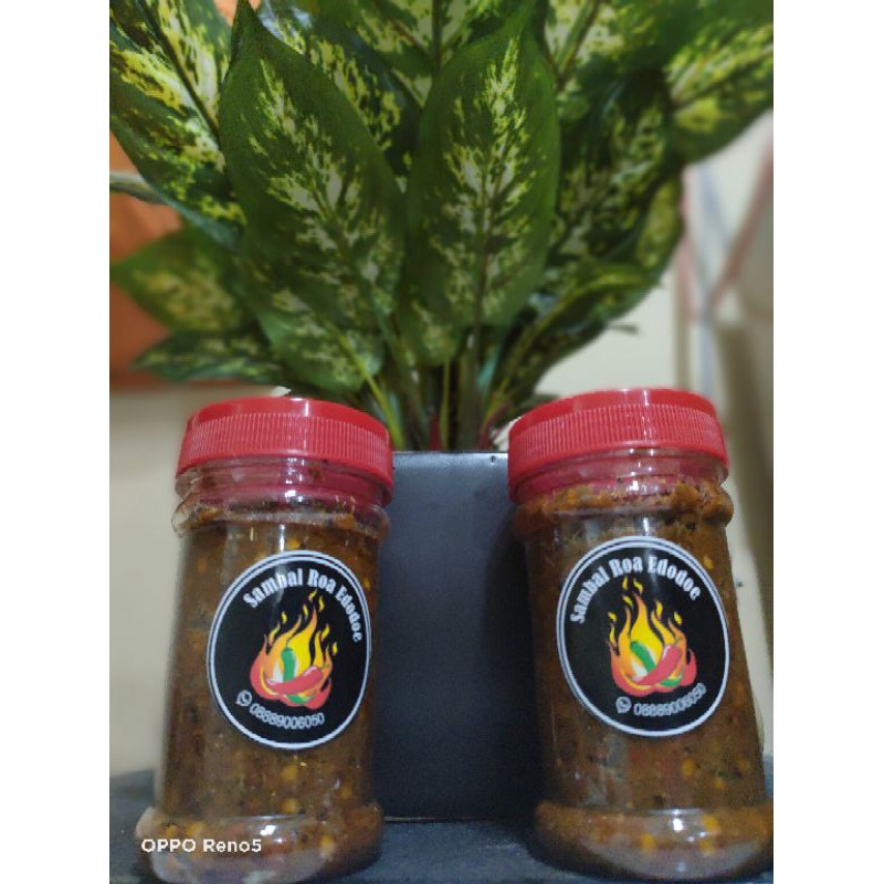 Sambal Roa Edodoe Khas Manado 150 gr Full rawit setan tekstur tidak keras dan alot