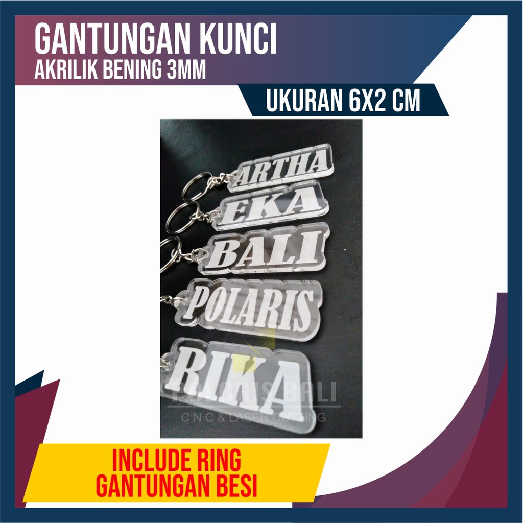 GANTUNGAN KUNCI GRAFIR / CUSTOM NAMA GANTUNGAN KUNCI GRAFIR