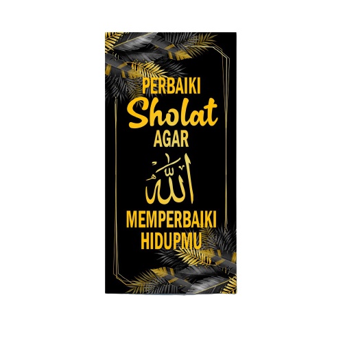 [GRATIS BUBBLE] Hiasan Dinding Islami Motivasi Quotes Islam Pajangan Ruang Tamu Rumah Dekorasi Wall Decor Kamar SAU 10x20 CM