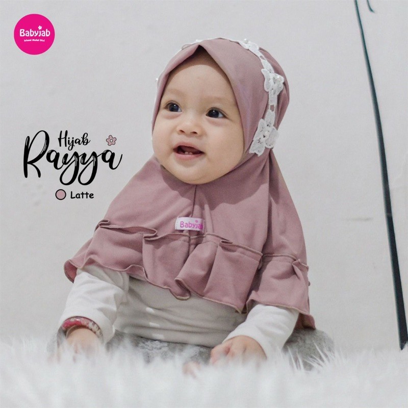 Babyjab Rayya Jilbab Anak Lucu - Baby Jab Hijab Bergo Bayi Perempuan 0 1 2 3 4 5 6 7 Tahun