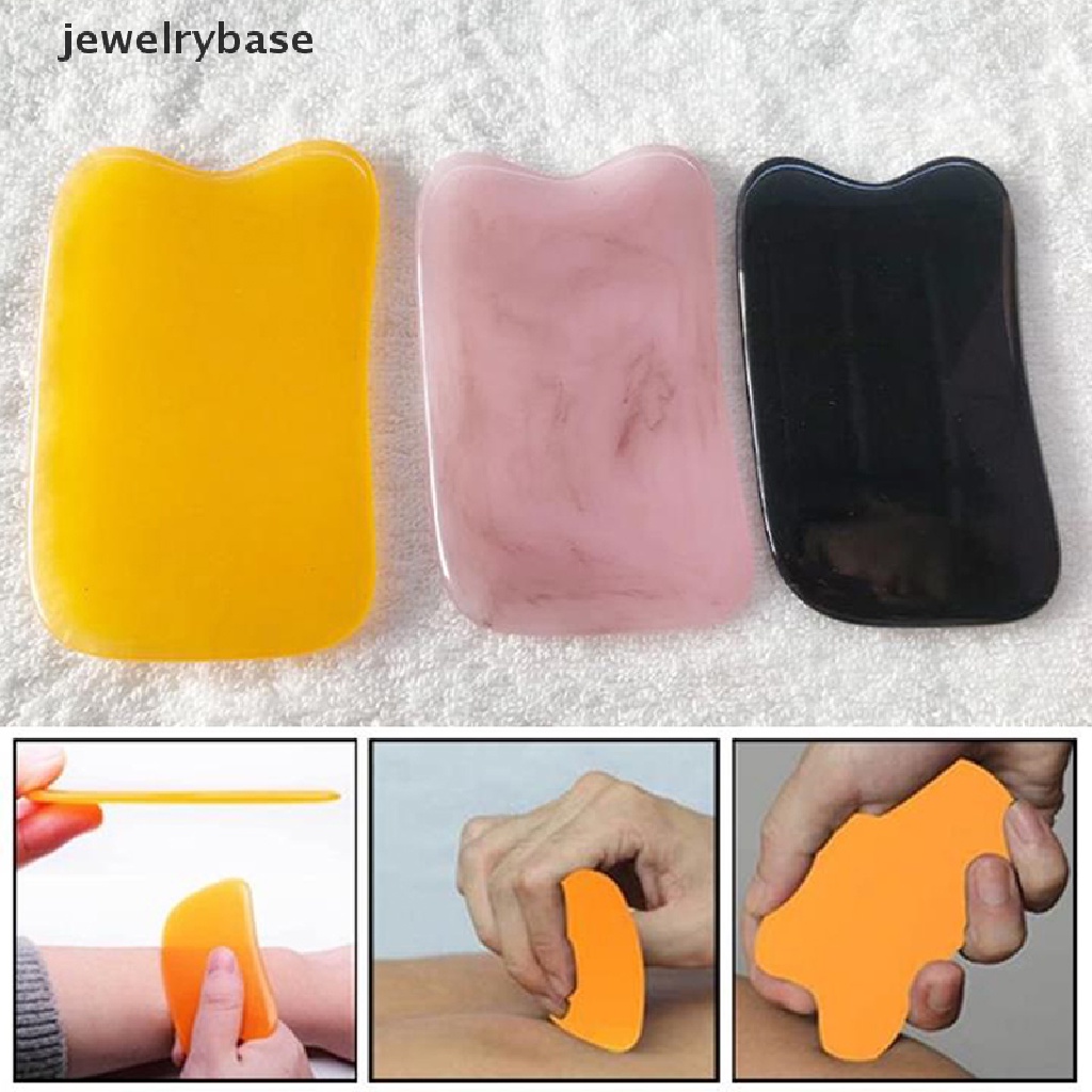 (jewelrybase) Alat Pijat Gua Sha Bahan Beeswax Untuk Wajah