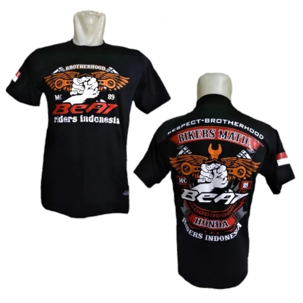 Kaos beat original Bayar di tempat kaos Motor Honda beat Terlaris Baju motor Honda beat pria