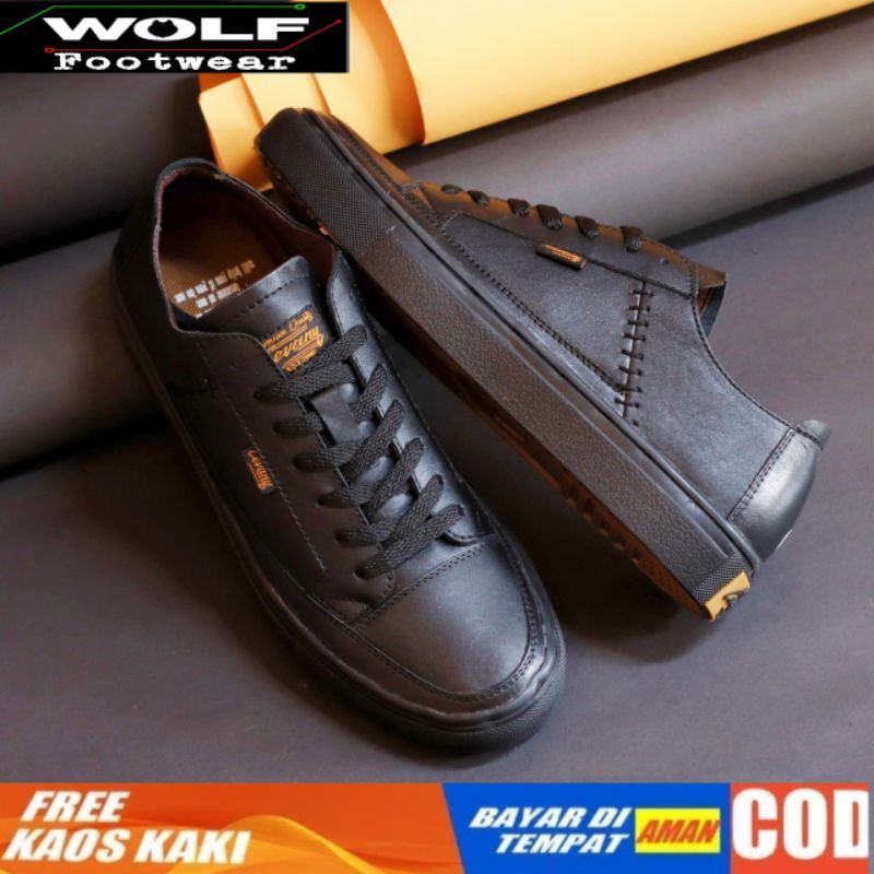 SNEAKERS KULIT LEMBU ASLI ORIGINAL CEVANY DANTE KASUAL PRIA COWOK JALAN ORI FULL LEATHER