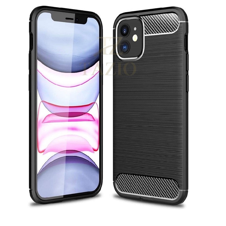 CASE SLIM FIT CARBON IPAKY IPHONE 12 IPHONE 12 BIASA SOFTCASE - FA