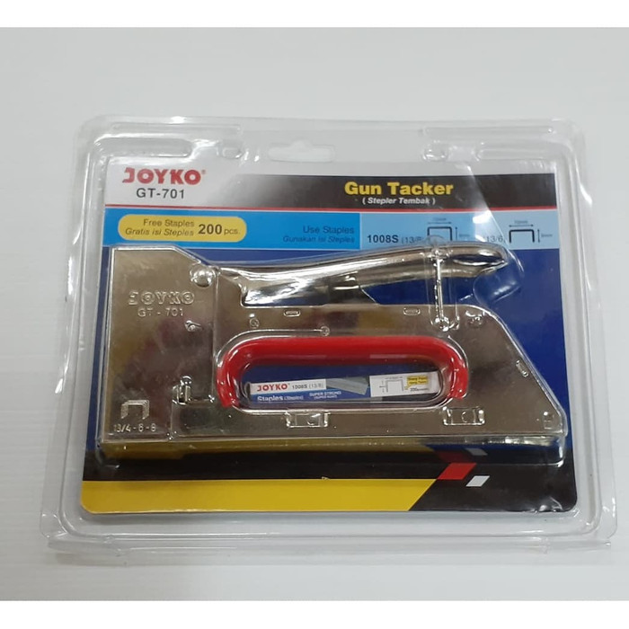 

STAPLER TEMBAK JOYKO GT-701 | GUN TACKER HEAVY DUTY GRATIS ISI 200PCS