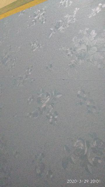 L001ls Wallpaper Sticker Ku - Biru 45cm X 9-10m Wallpaper Dinding