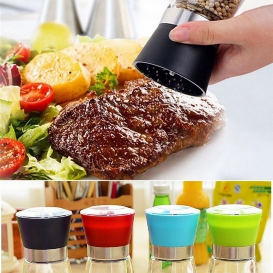 Black Pepper Grinder Manual Shaker Alat Masak Dapur Bumbu Merica Food