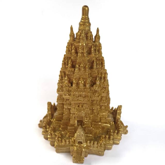 PAJANGAN MINIATUR CANDI PRAMBANAN JUMBO UKURAN 15x15x20 cm BAHAN FIBERGLASS - DEKORASI RUMAH