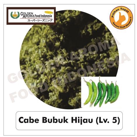 

Bumbu Tabur Serbaguna Murah Halal Rasa Cabe Hijau halus level 5 1000 gr / 1 kg