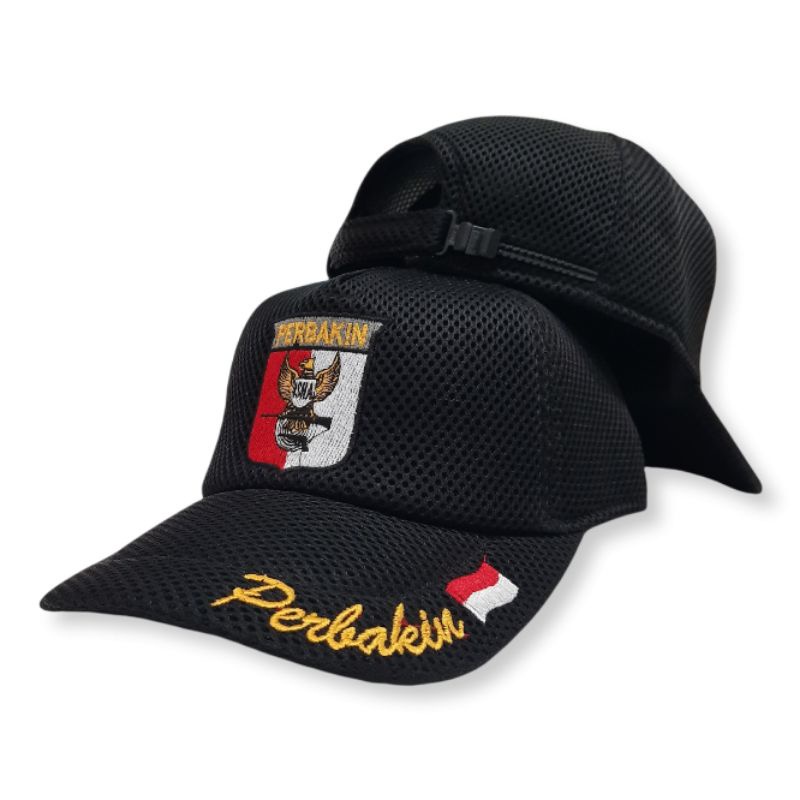 Topi Lapangan / Topi Jaring PERBAKIN / Doblemes Logo PERBAKIN INDONESIA