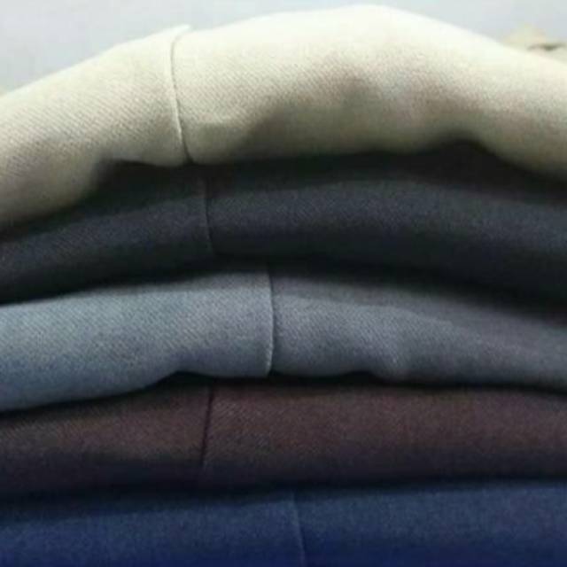 ROK KERJA WANITA PANJANG PINGGANG KARET JUMBO BIG SIZE LETTER A HITAM NAVY ABU COKLAT KHAKI CREAM