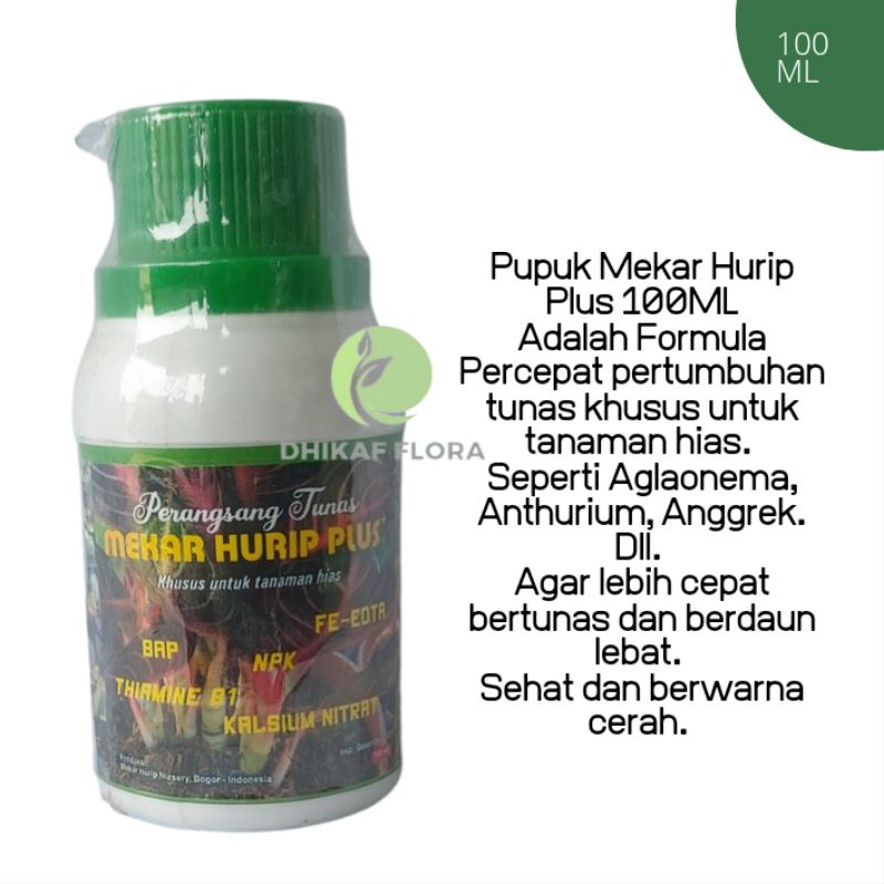 Pupuk Mekar Hurip Plus 100ML Formula Pertumbuhan Tunas Tanaman Hias