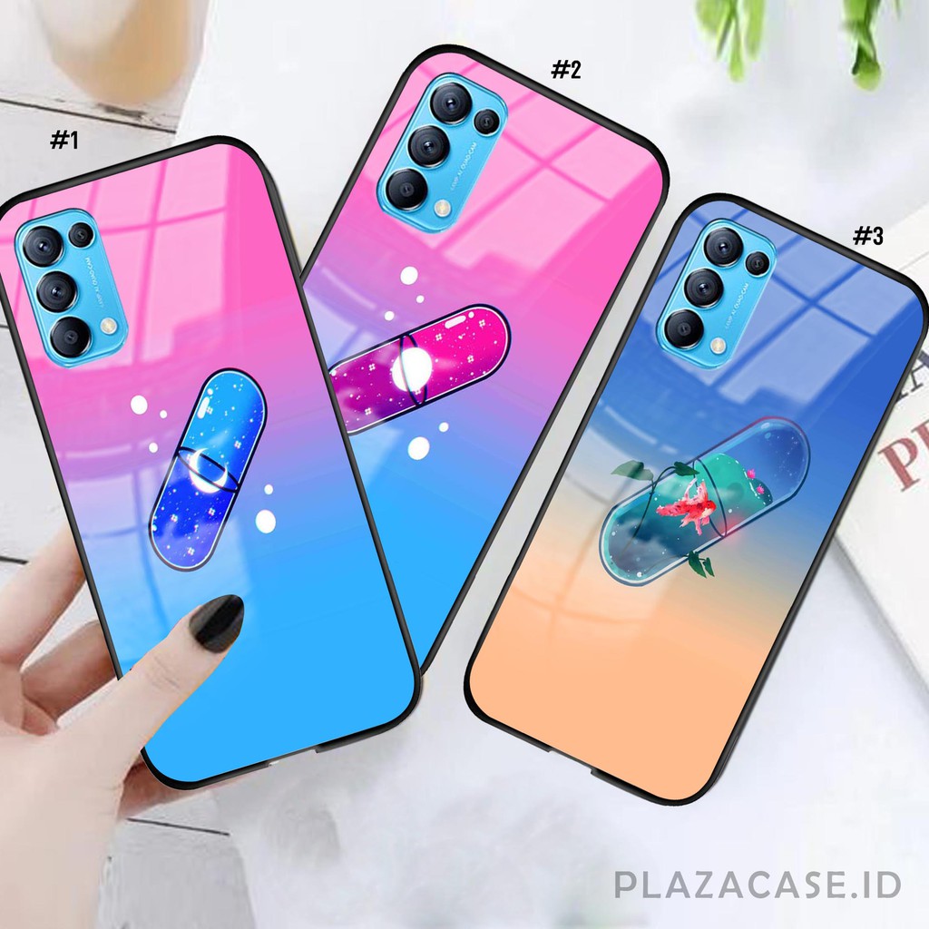 Softcase Glass Kapsul [K83] for All Type OPPO RENO 5 RENO 4 RENO 4F A73 A53 A91 RENO 3 A71 F1S A31