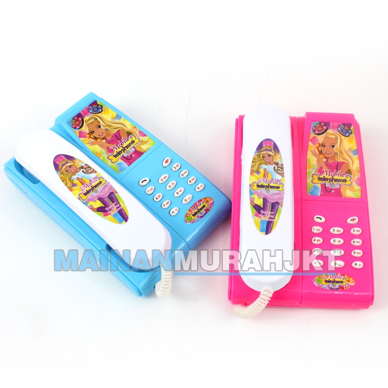 MAINANKEI MAINAN ANAK MURAH PRETTY PHONE ST2481 TELPON TELPONAN ANAK BERBUNYI MAINAN EDUKASI TELPON RUMAH ANAK