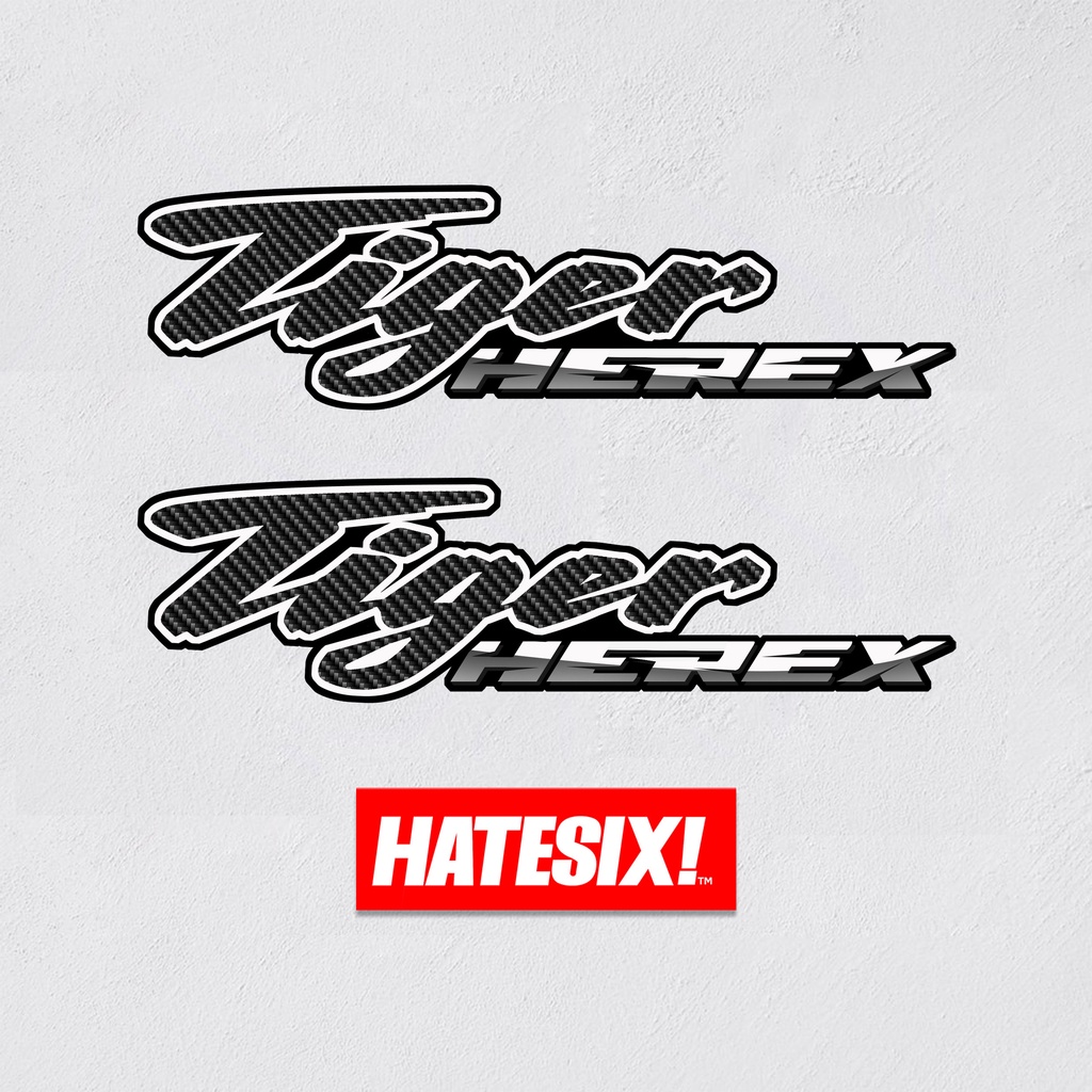 Stiker Sticker Decal Honda Tiger Herex Hatesix