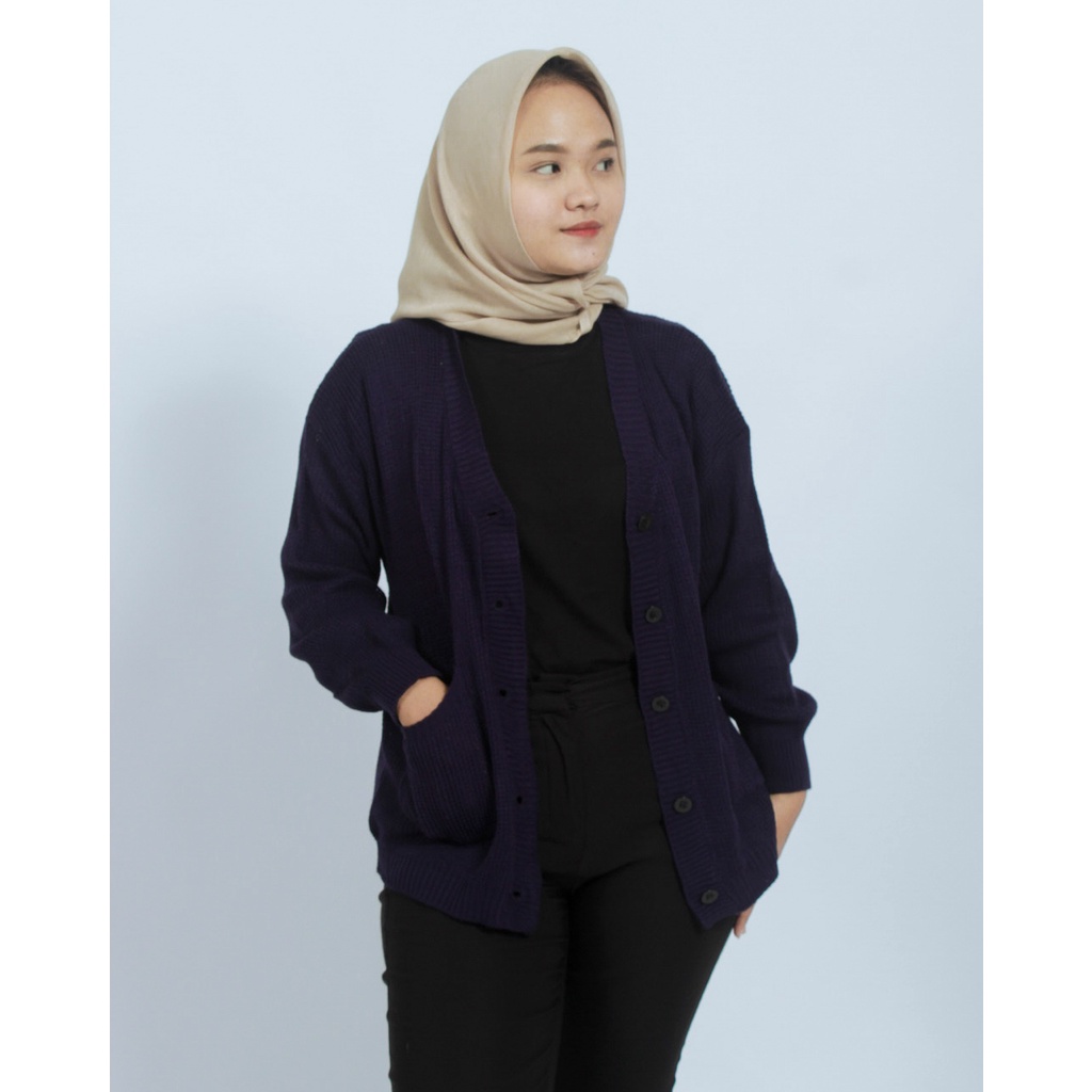 ZAHRA - Cardigan Wanita MERISSA Outer Cardigan Rajut Halus