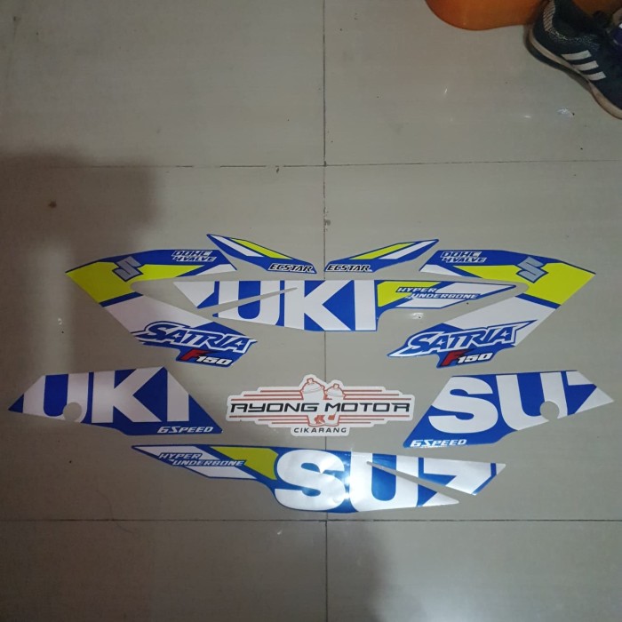 Striping Satria FU FI Ecstar 2019/20 Biru Full