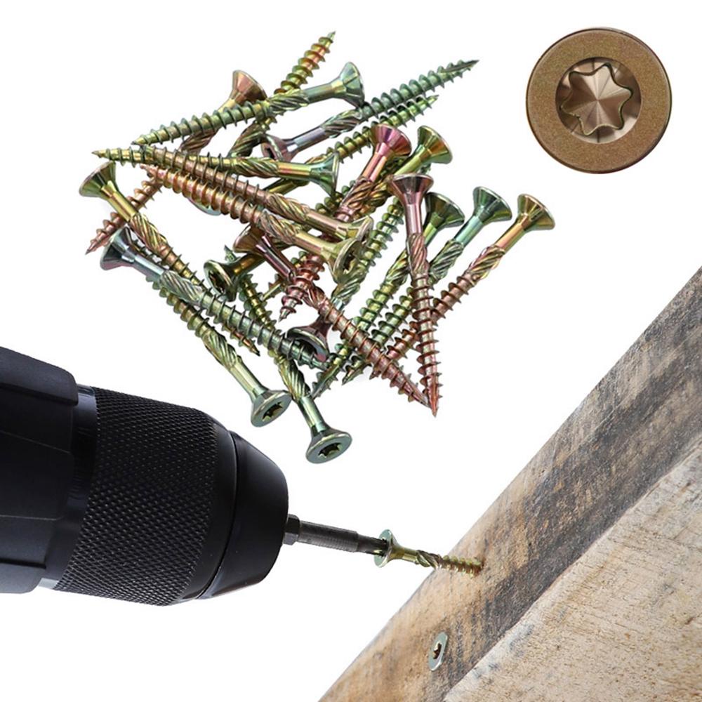 NICKOLAS1 Sekrup Torx 100pcs Binding Deck Hardware Metal Perlengkapan Pertukangan
