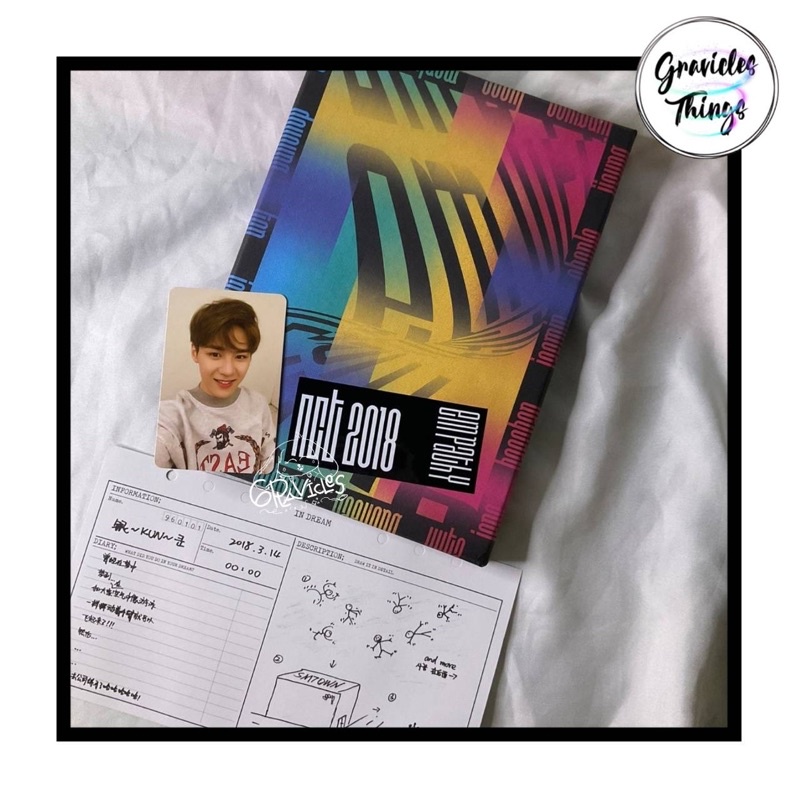 NCT 2018 EMPATHY ALBUM DREAM VER KUN SET PHOTOCARD PC // DIARY VERSION UNSEALED