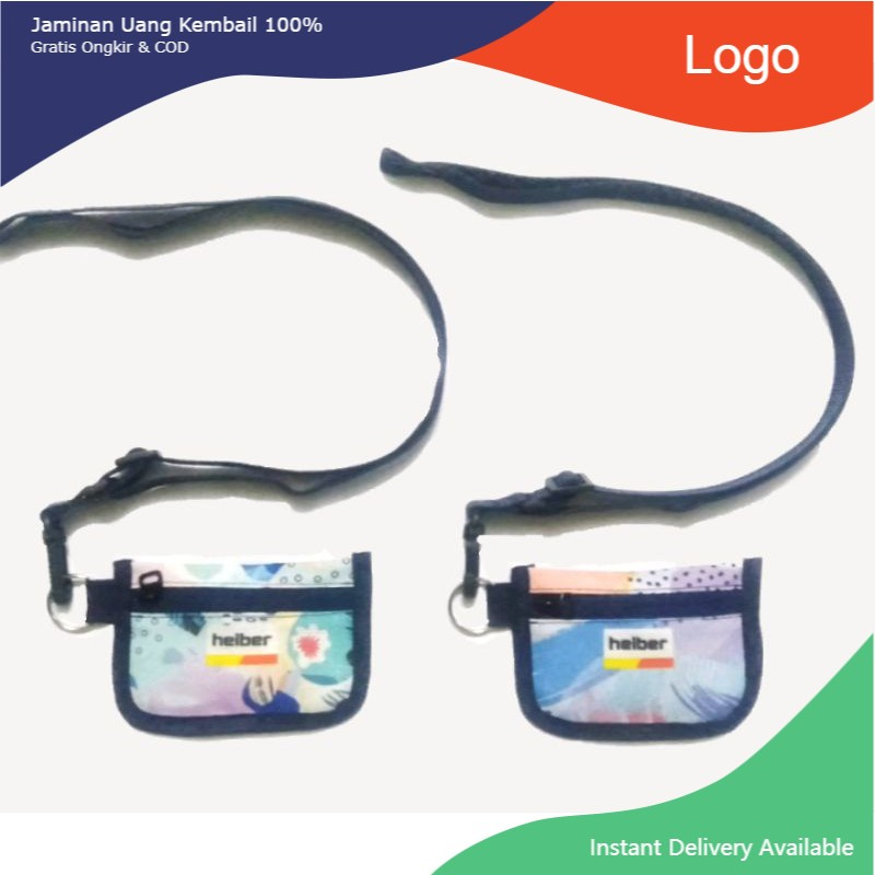 Dompet Kalung Tas Leher Sako Wallet Sako Grid