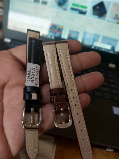 Strap tali jam tangan kulit timeking original 12mm