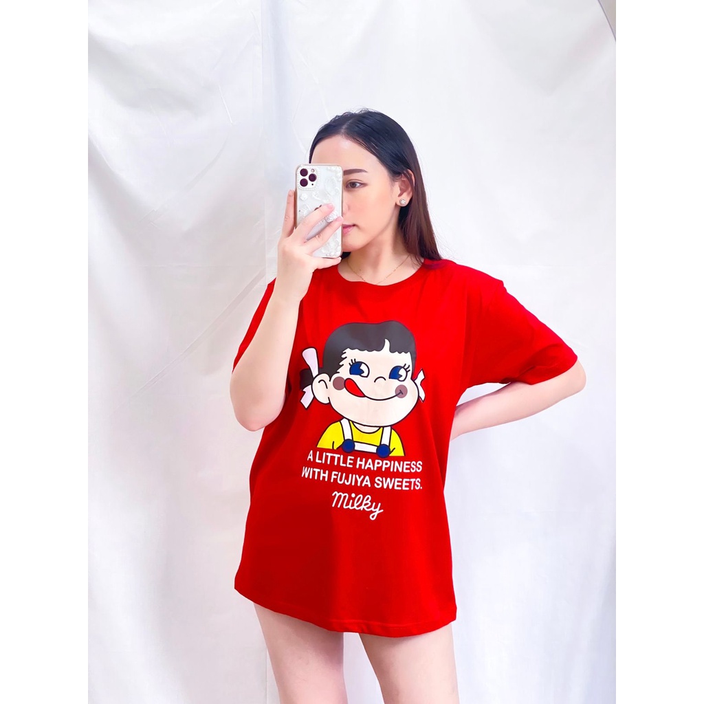 Kaos Oversize Wanita Lengan Pendek Atasan Oversize Terbaru Kaos Wanita Lucu