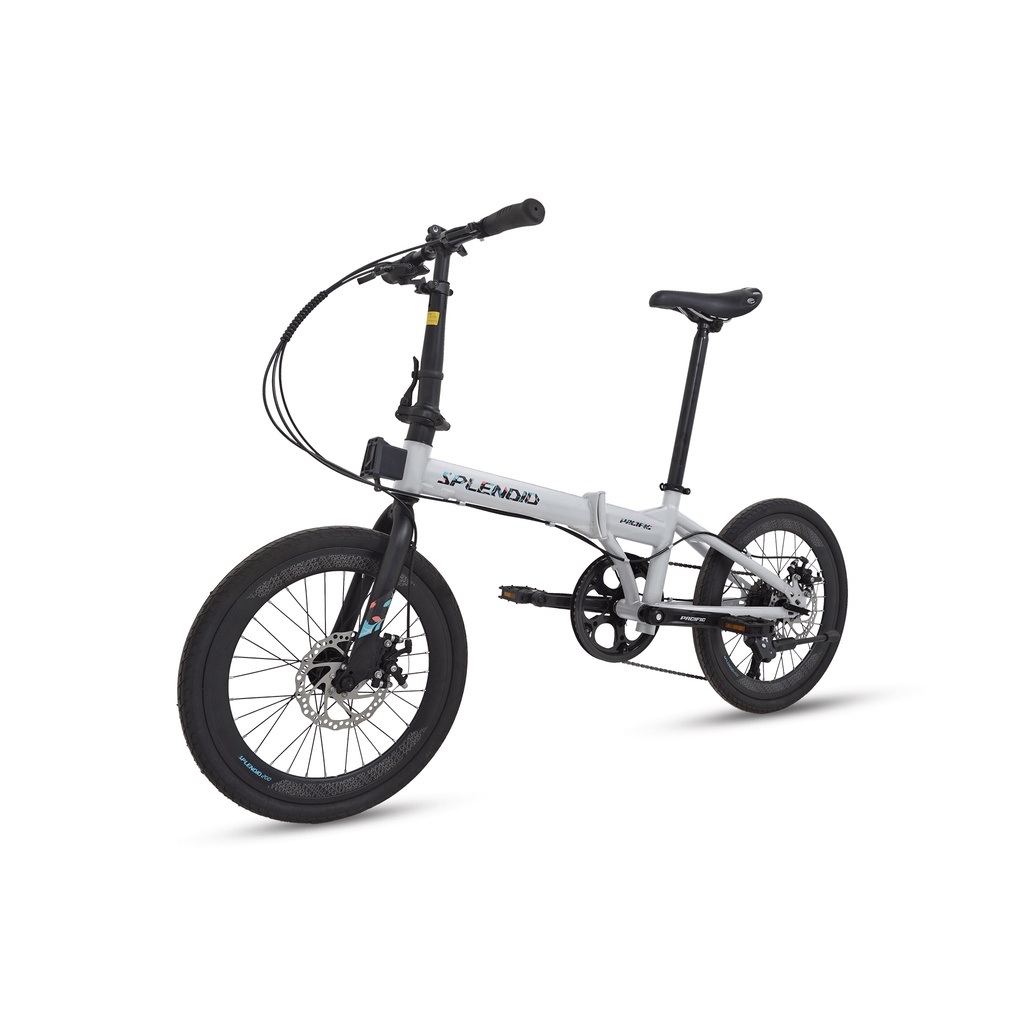 SEPEDA LIPAT PACIFIC SPLENDID 200 20 INCH STEEL 8 SPEED MECHANICAL DISC BRAKE BICYCLE FOLDING BIKE