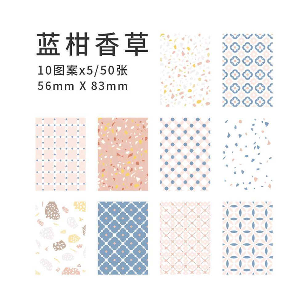 Mxbeauty Bahan Kertas Note Paper Creative 50lembar Jurnal Dekorasi Diary Decor Scrapbooking Stiker DIY Craft Retro Hias Decals Scrapbooking Kertas Hias