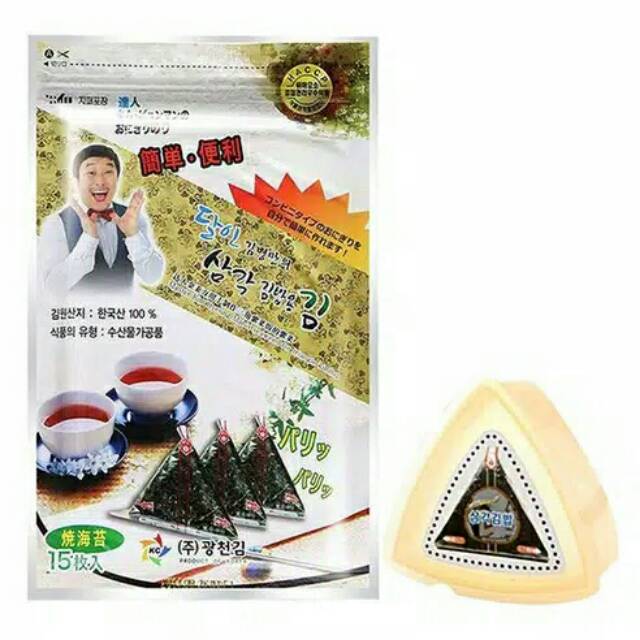 

Rumput Laut untuk Onigiri + Cetakan 15 lembar , Made in Korea