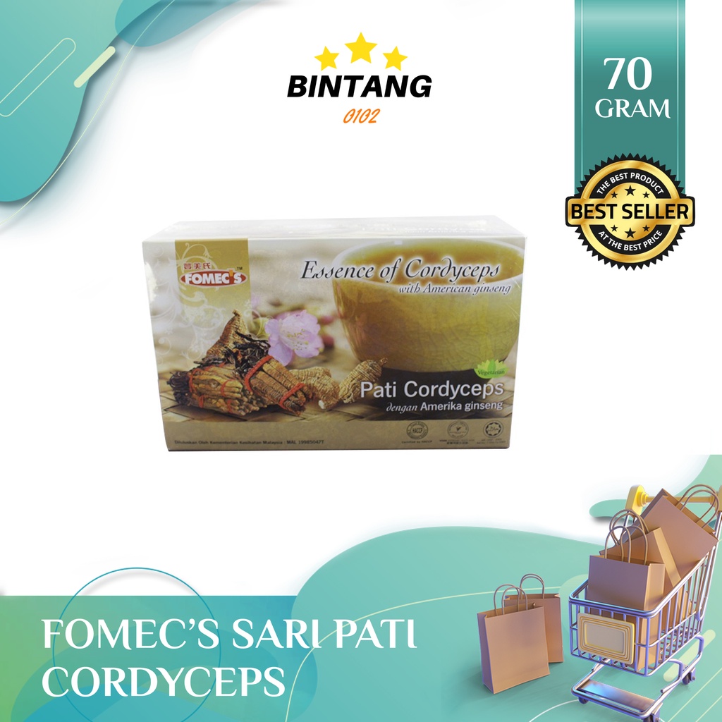 

FOMEC'S Sari Pati Cordyceps Dengan Ginseng Amerika - FOMEC'S Isi 6x70gr