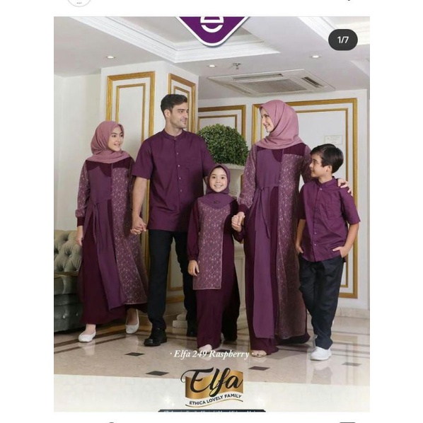 ELFA 249 rasfberry.sarimbit keluarga