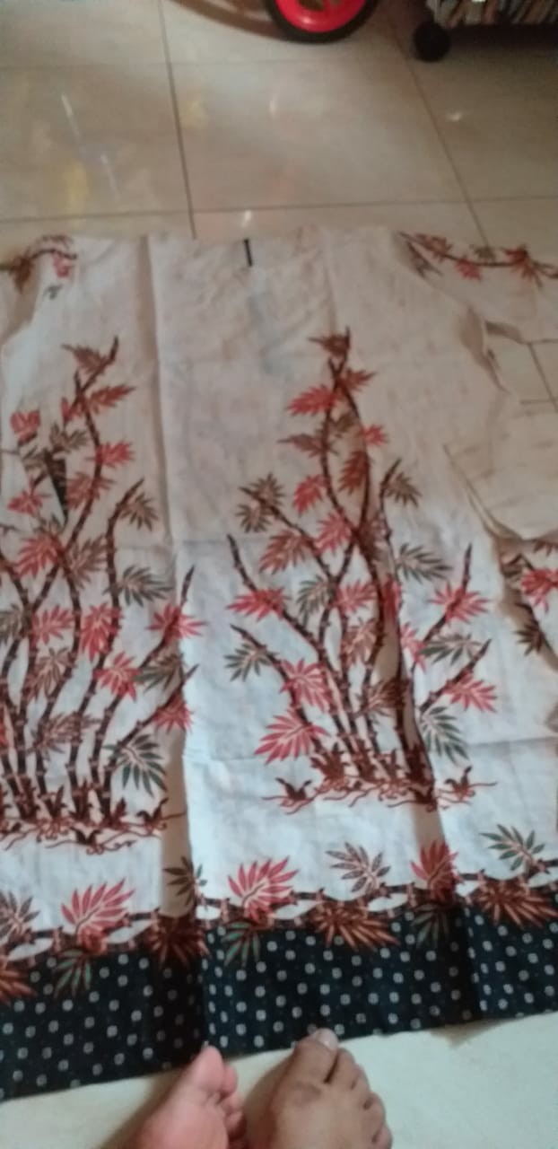 Maura Couple - Sania Ruffle Batik Couple Ori Ndoro Jowi Garansi Termurah Shopee - Batik Modern Solo