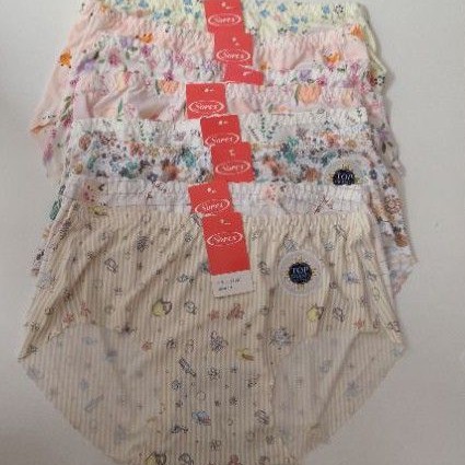 Celana dalam wanita seamless cd seamless wanita Sorex joyfull motif anti nyeplak tipis halus lembut