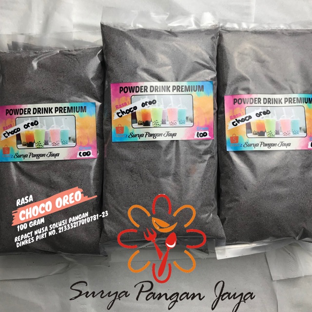 

100gr bubuk minuman halal powder drinks bubble tea CoklatOreo 100g