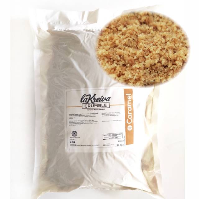 La Kreiva Cake Crumble Kemasan Re-Pack 100gr Berbagai Varian Rasa