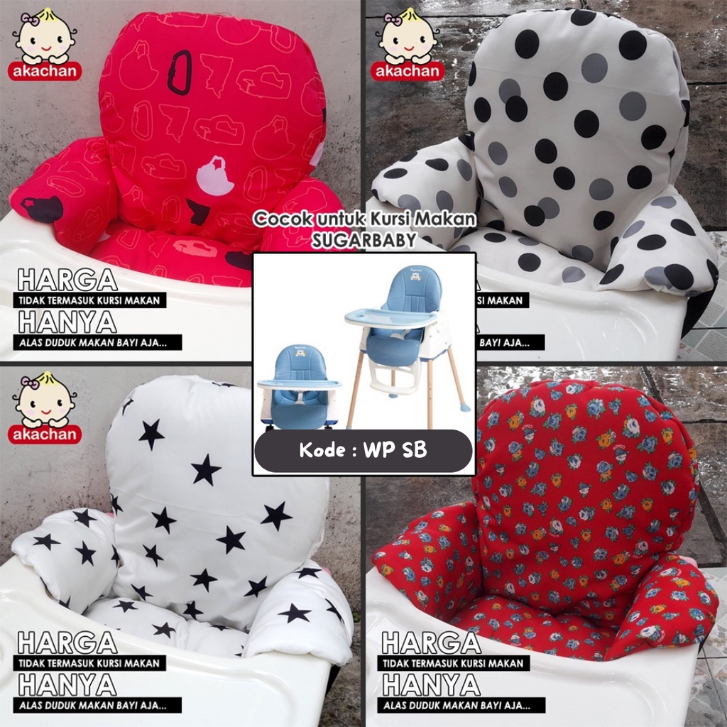 ALAS KURSI MAKAN WATERPROOF BAYI - Baby High Chair Waterproof AKACHAN hc wp